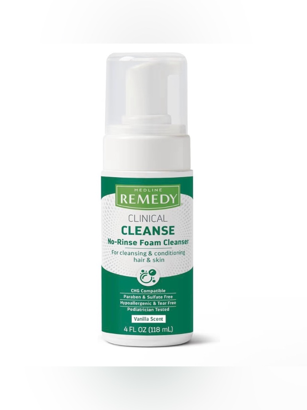 Remedy Cleanse No-Rinse Foam Cleanser Vanilla Scent 4 oz